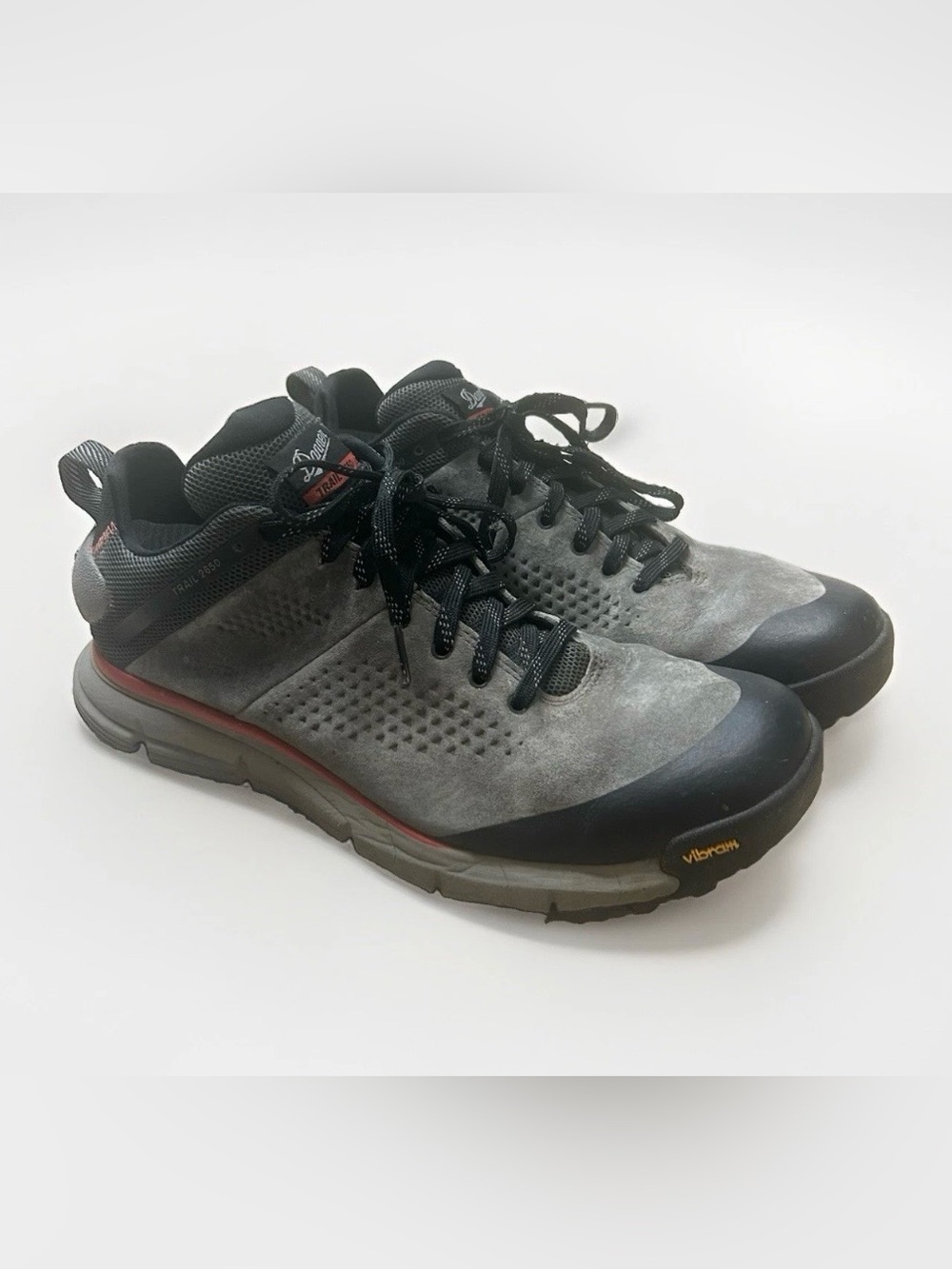 Danner Trail 2650 GTX Hiking Sneakers Men 11 Goretex Vibram Waterproof Gray/red